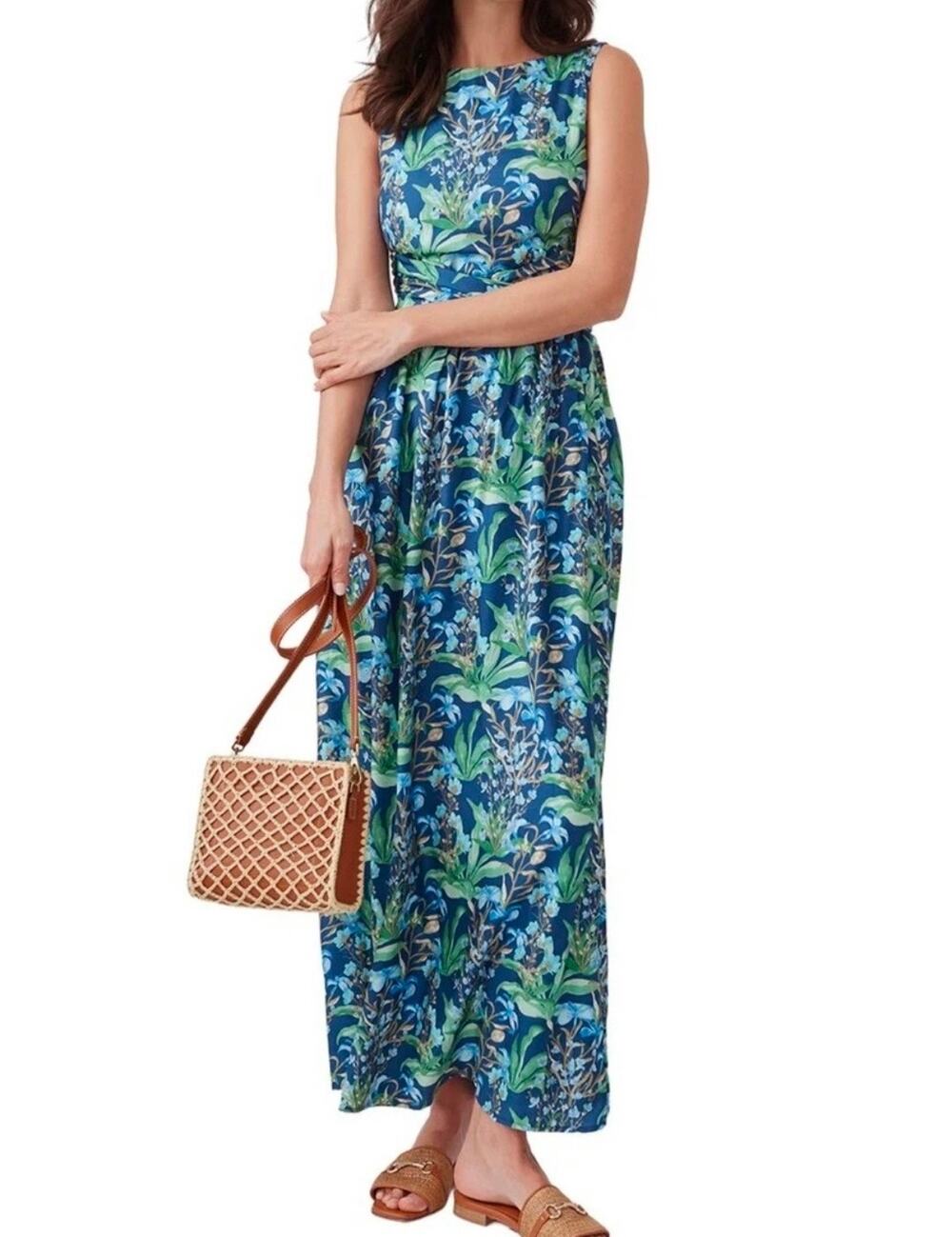 J. McLaughlin Aretha Silk Blend Maxi Dress